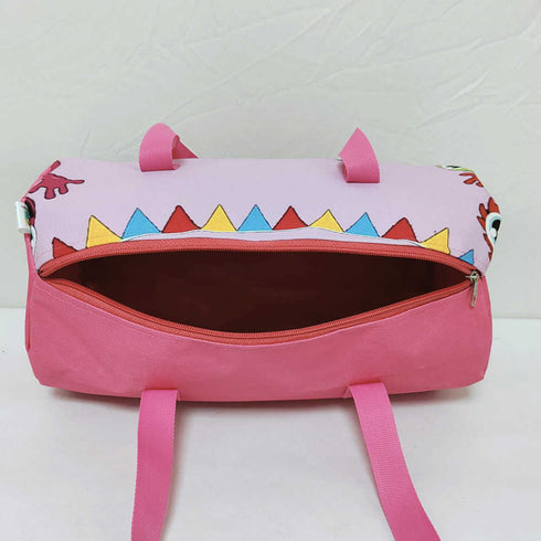 Personalised Pink Printed Kids Swimming Duffle Bag